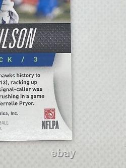 Russell Wilson 2014 Totally Certified Blue Parallel Auto #d 11/15 SSP Broncos