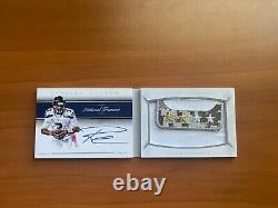 Russell Wilson 2015 National Treasures Booklet Auto Game Worn Captain Patch #1/3