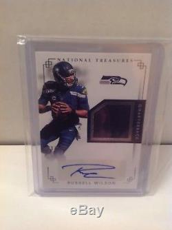 Russell Wilson 2017 National Treasures Autograph Seahawks Jersey Auto 20/25