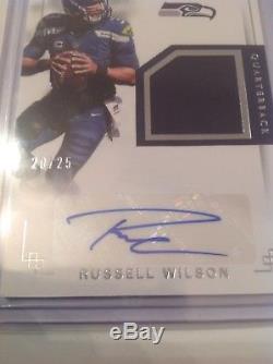 Russell Wilson 2017 National Treasures Autograph Seahawks Jersey Auto 20/25