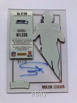 Russell Wilson 2018 Contenders Veteran Ticket Clear Acetate Auto 2/10 Autograph