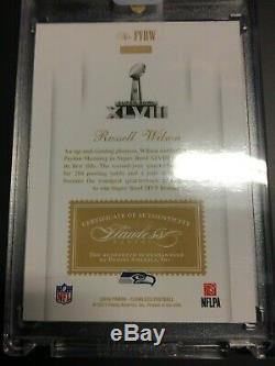 Russell Wilson 2018 Panini Honors Buy Back Flawless Autograph Seahawks Auto 1/1