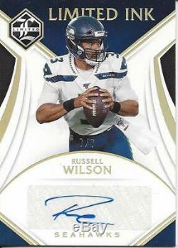 Russell Wilson 2019 Limited Ink Gold Ssp Auto (7/7) Seattle Seahawks Nice Card
