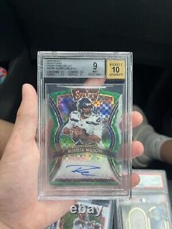 Russell Wilson 2019 Select 1/1 Auto Bgs 9