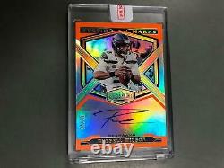 Russell Wilson 2020 Plates & Patches Mystic Marks Orange Auto Autograph #7/25