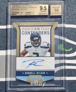 Russell Wilson 4/10 ROY Contenders 2012 ROOKIE AUTO BGS 9.5 10 Autograph 10 made