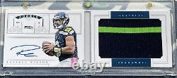 Russell Wilson #42/49 2012 National Treasures Booklet Jersey Autograph AUTO