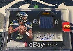 Russell Wilson #7/15 2012 RPA Rookie Card AUTO JERSEY RC PANINI ENCASED Seahawks