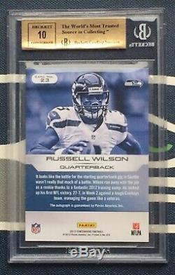 Russell Wilson /75 2012 Contenders Rookie Ink Autograph BGS 9.5 10 AUTO GEM MINT