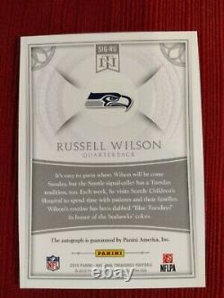 Russell Wilson AUTO 2015 Panini National Treasures Signatures 17/25 Seahawks