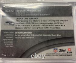 Russell Wilson Auto 2012 Tops Strata Clear Cut Rookie #to 75
