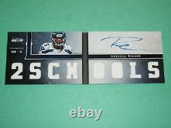 Russell Wilson Auto Jersey Rookie Card RPA /99 2012 Playbook Seattle Seahawks