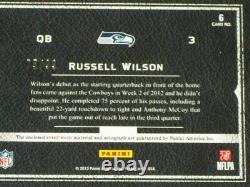 Russell Wilson Auto Jersey Rookie Card RPA /99 2012 Playbook Seattle Seahawks