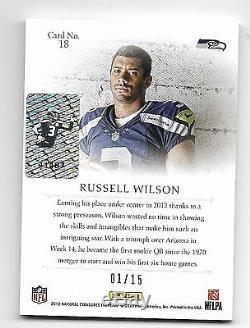 Russell Wilson Auto National Treasures GLADIATORS Only one Autographed