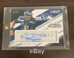 Russell Wilson CT-RUW 2015 Panini Clear Vision C-Thru Autograph Auto /25