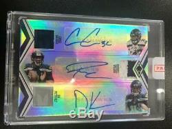 Russell Wilson/Carson/Metcalf 2019 Phoenix Auto Autograph Patch #2/10 Seahawks