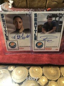 Russell Wilson&Ciara 2020 Topps Autograph Seattle Childrens Heroes On Card Auto