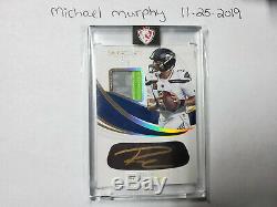 Russell Wilson Immaculate Gold auto 3 color Patch 5/5 only Gold Auto so far