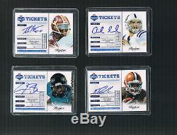 Russell Wilson & More COMPLETE SET 2012 Prestige Draft Ticket Autos 34 Cards