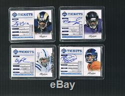 Russell Wilson & More COMPLETE SET 2012 Prestige Draft Ticket Autos 34 Cards