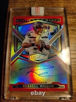Russell Wilson Mystic Marks Red Auto # 3/5? Seahawks? Broncos? Hall of Fame
