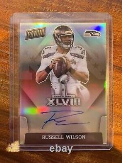Russell Wilson On-Card Auto 2021 Panini Spectra Super Bowl XLVIII SP Seahawks