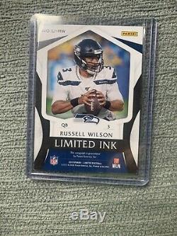 Russell Wilson Panini Limited Ink Auto 2019 Limited 4/5