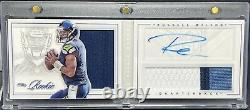Russell Wilson Rookie Auto 2013 Playbook On Card 3 CLR JERSEY Swatch #/149 RC