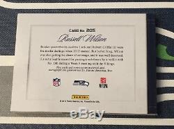 Russell Wilson Rookie Card Rc Auto Jersey 2012 Playbook Patch Platinum #21/25