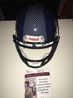 Russell Wilson Seahawks Auto Autographed Football Mini Helmet JSA Cert