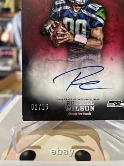 Russell Wilson Topps Inception Serial Numbered 02/25 RC Auto
