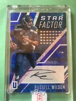 Russell Wilson auto 2017 Panini Unparalleled #4/10 Seattle Seahawks autograph
