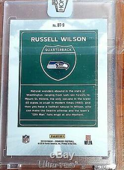 Russell Wilson auto autograph 2018 Honors 1/2 Seattle Seahawks Downtown Panini