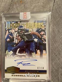 Russell wilson auto /10 2019 plates and patches