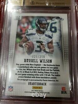 Russell wilson auto rookie 2012 Panini prizm Bgs 10 9.5 out of 250