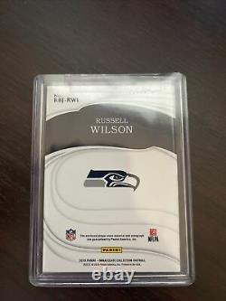 Russell wilson immaculate auto Eye Black 05/10