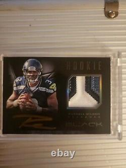 Russell wilson rookie auto patch numbered