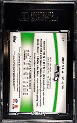 Sgc 9 2012 Topps Platinum Russell Wilson Rpa Jersey Patch Auto Rookie /250 Rc