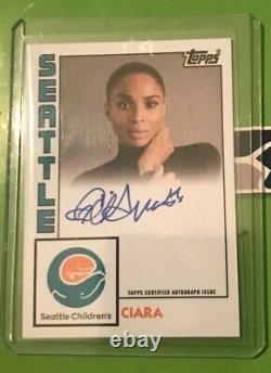 Topps Seattle Children's Hospital Exclusive Autograph Auto Ciara Russell Wilson