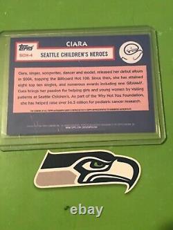 Topps Seattle Children's Hospital Exclusive Autograph Auto Ciara Russell Wilson