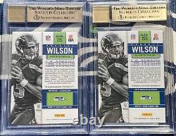 (2) Russell Wilson 2012 Contenders Rookie Ticket Rc Bgs 9.5 10 Auto Both Gem+