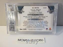 2012 Bowman Sterling Relics Jumbo Superfractors Russell Wilson Auto Rc 1/1, Bgs