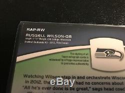 2012 Chrome Russell Wilson Topps Auto Jersey Rc / 50 2 Échant Seahawks Rookie