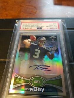 2012 Chrome Russell Wilson Topps Refractor Auto 10 Rookie Psa 10 Sur 178