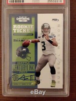 2012 Contenders Rps Russell Wilson Blanc Jersey Gem Mint 10 Rookie Auto