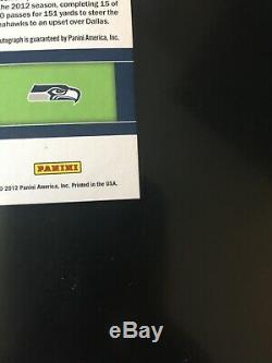2012 Panini Contenders Russell Wilson Rookie Billet Variation Auto Ssp Seulement 25