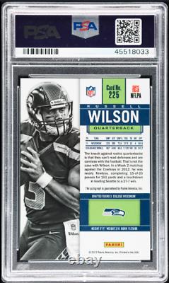 2012 Panini Contenders Russell Wilson Rookie Ticket Auto #225 Psa 9 Rc /550 Mint