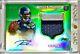2012 Platinum Russell Wilson Topps / 99 Vert Refractor 3 Couleur Rookie Patch Auto