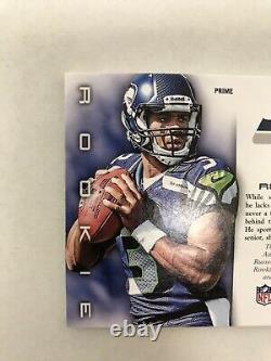 2012 Russell Wilson Panini Limited Auto Jumbo Patch Rc Autographe /25 Prime Ssp