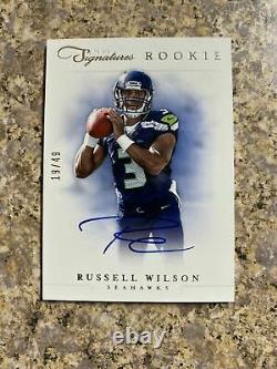 2012 Signatures Prime Football Hobby Box Russell Wilson Rc Auto